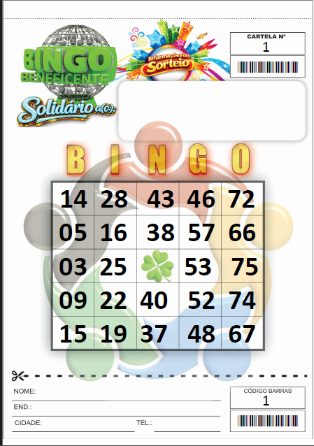 300 cartelas de bingo grátis